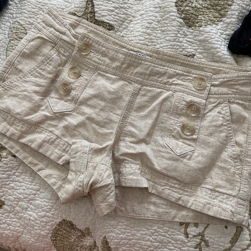 Tan express shorts